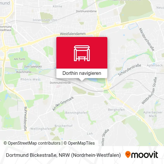 Dortmund Bickestraße Karte