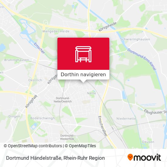 Dortmund Händelstraße Karte