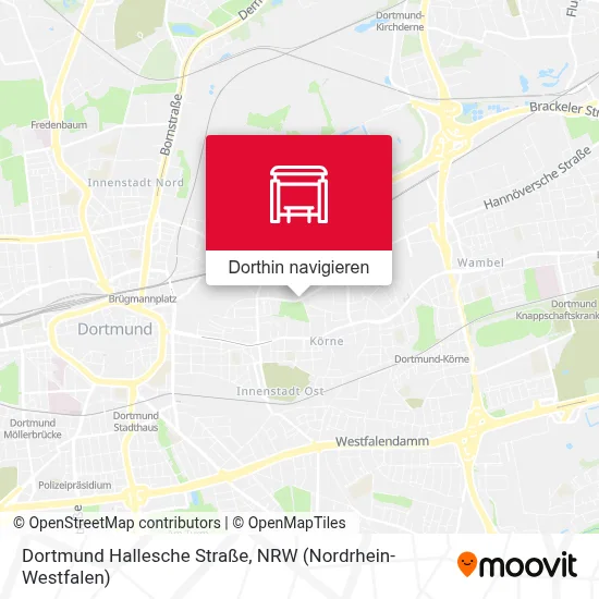 Dortmund Hallesche Straße Karte