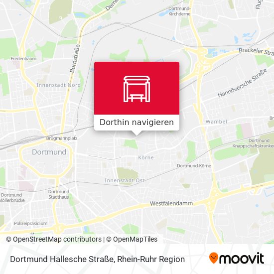 Dortmund Hallesche Straße Karte