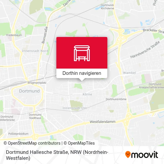 Dortmund Hallesche Straße Karte