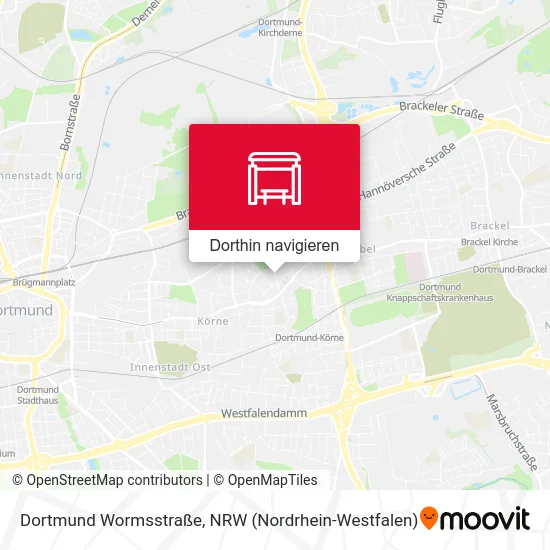 Dortmund Wormsstraße Karte