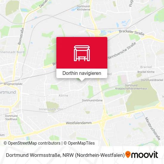 Dortmund Wormsstraße Karte