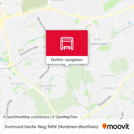 Dortmund Genfer Weg Karte