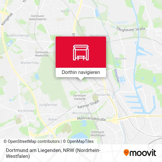 Dortmund am Liegenden Karte