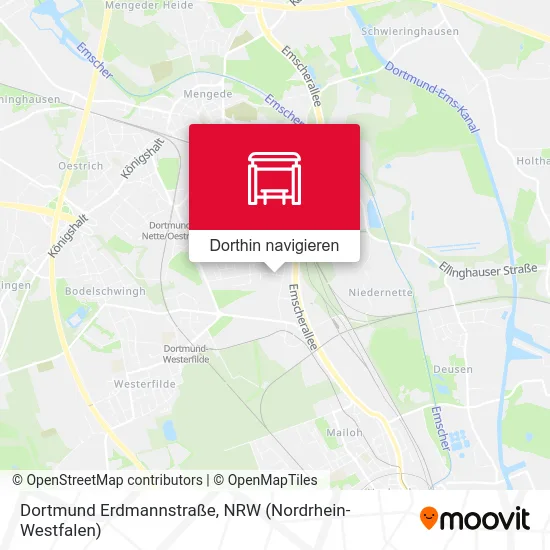 Dortmund Erdmannstraße Karte