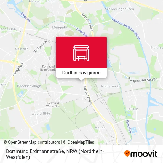 Dortmund Erdmannstraße Karte
