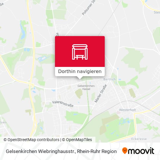 Gelsenkirchen Wiebringhausstr. Karte