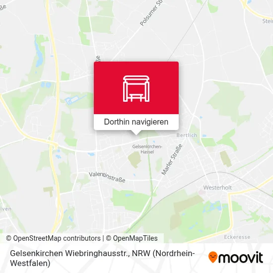 Gelsenkirchen Wiebringhausstr. Karte