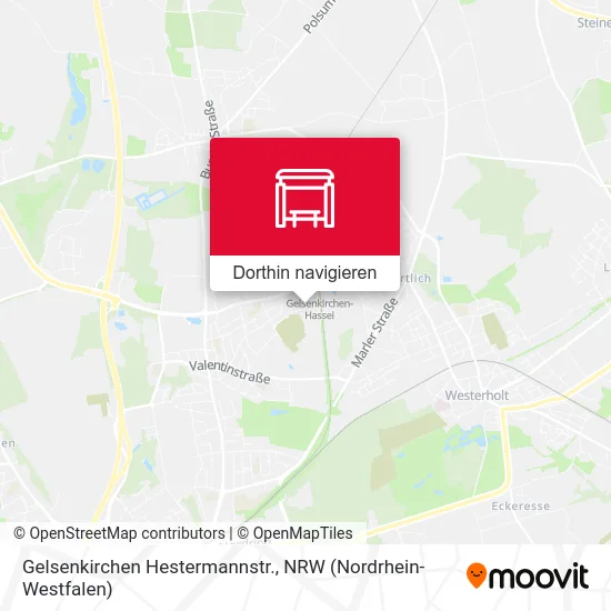 Gelsenkirchen Hestermannstr. Karte