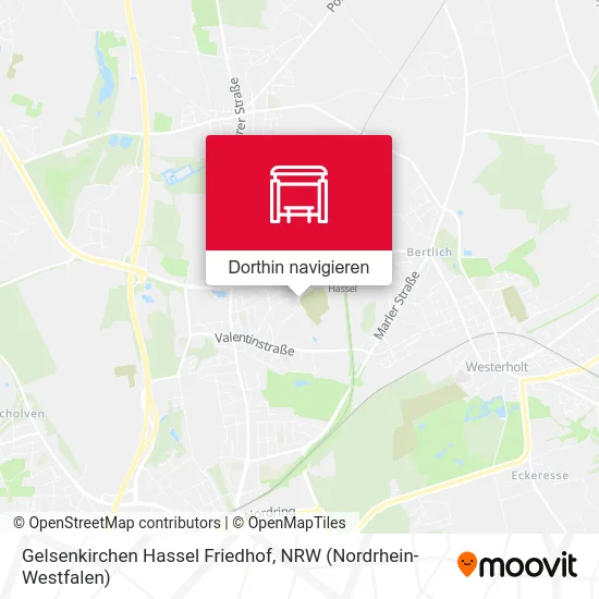 Gelsenkirchen Hassel Friedhof Karte