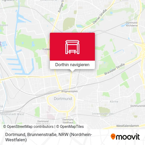 Dortmund, Brunnenstraße Karte