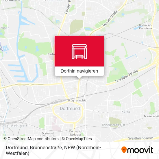 Dortmund, Brunnenstraße Karte