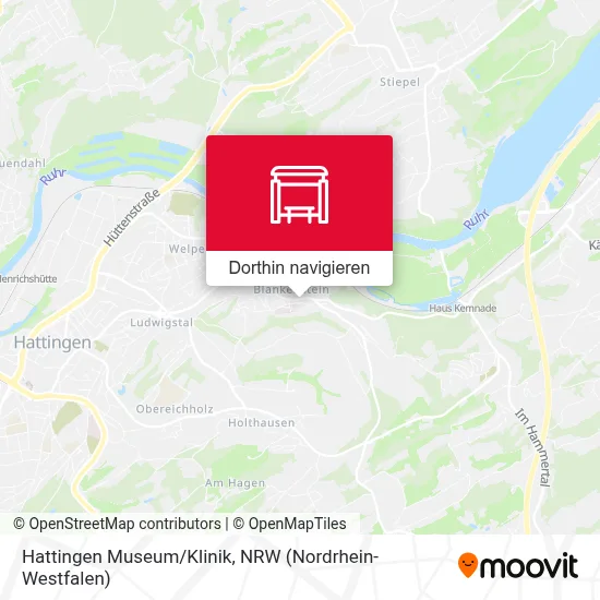 Hattingen Museum/Klinik Karte