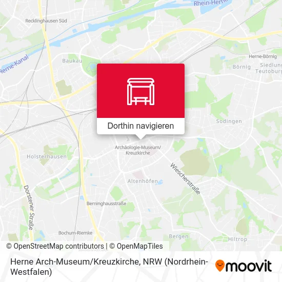 Herne Arch-Museum/Kreuzkirche Karte