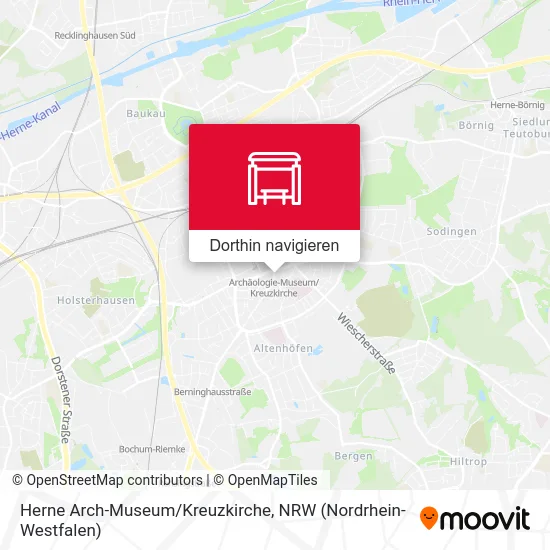 Herne Arch-Museum/Kreuzkirche Karte