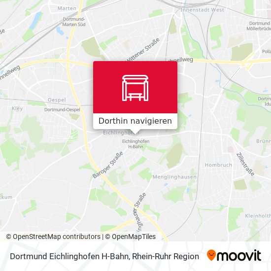 Dortmund Eichlinghofen H-Bahn Karte