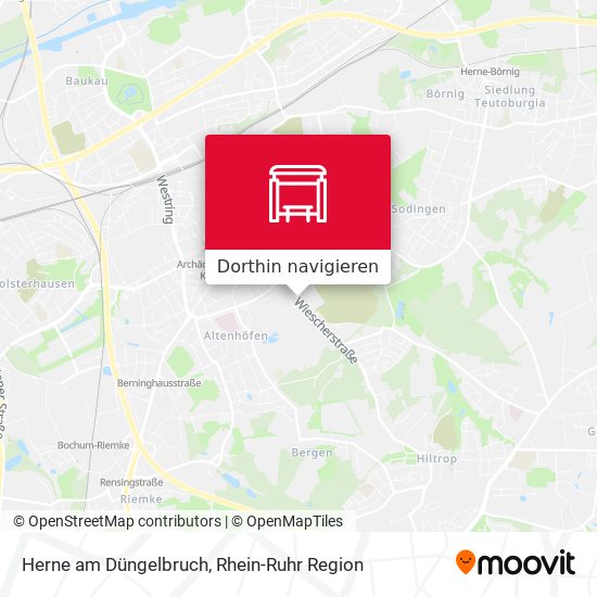 Herne am Düngelbruch Karte