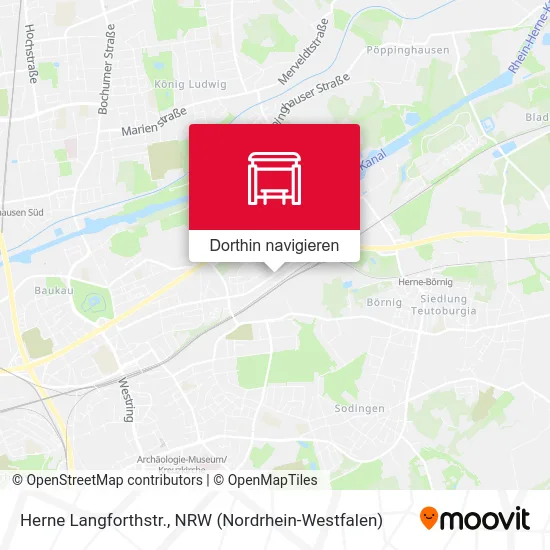 Herne Langforthstr. Karte