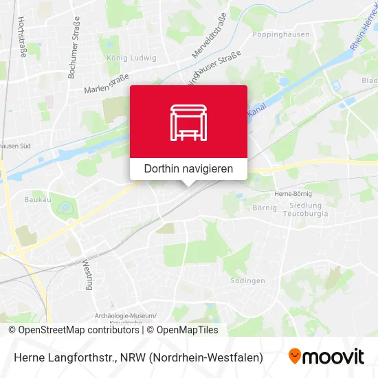 Herne Langforthstr. Karte