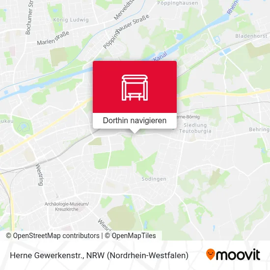 Herne Gewerkenstr. Karte