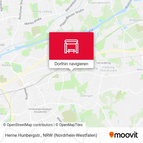 Herne Hunbergstr. Karte