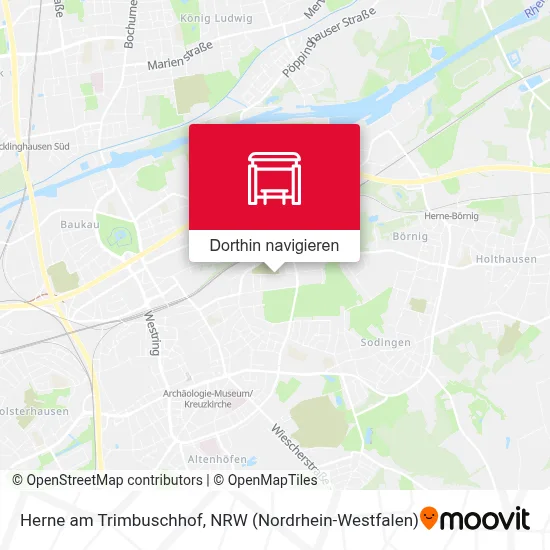 Herne am Trimbuschhof Karte