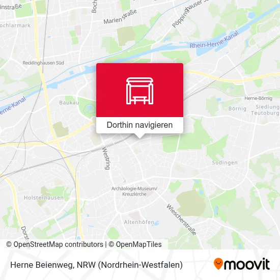 Herne Beienweg Karte