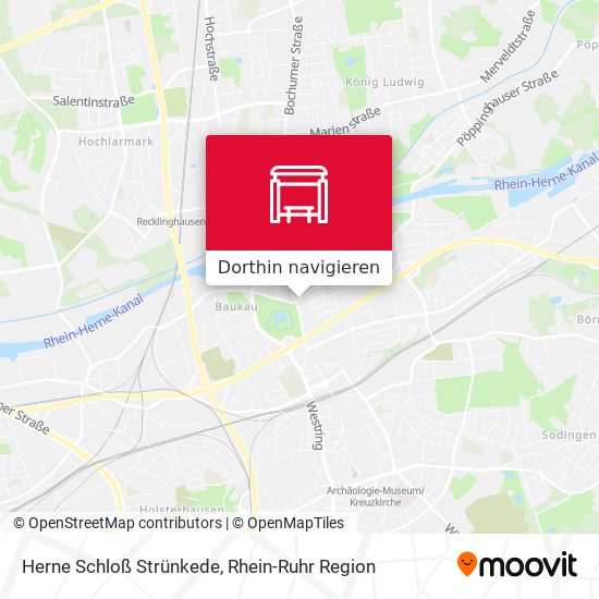 Herne Schloß Strünkede Karte