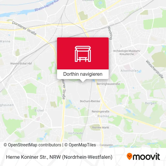 Herne Koniner Str. Karte