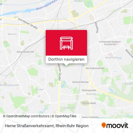 Herne Straßenverkehrsamt Karte