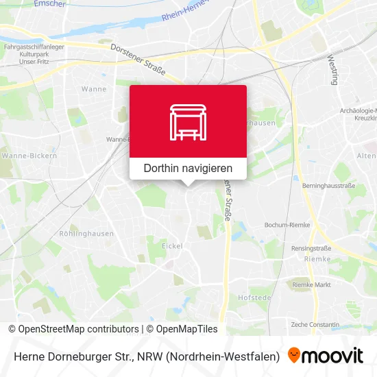 Herne Dorneburger Str. Karte