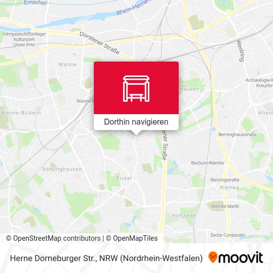 Herne Dorneburger Str. Karte