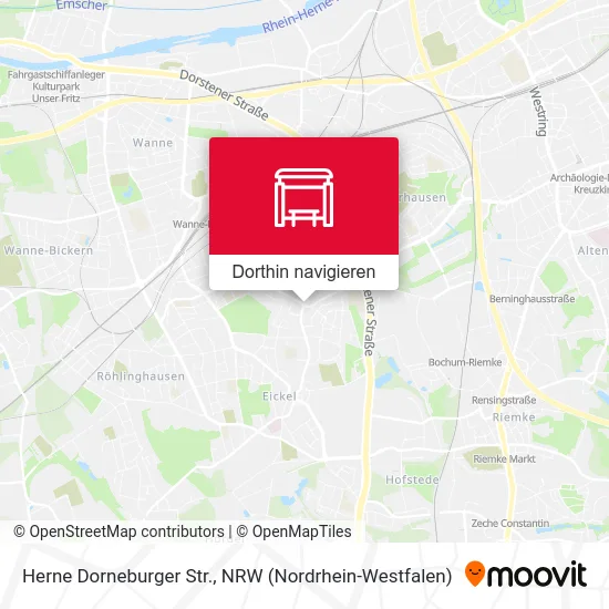 Herne Dorneburger Str. Karte