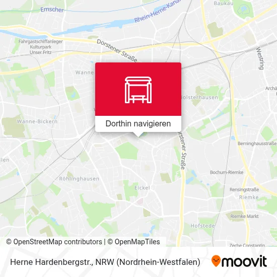 Herne Hardenbergstr. Karte