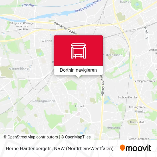 Herne Hardenbergstr. Karte