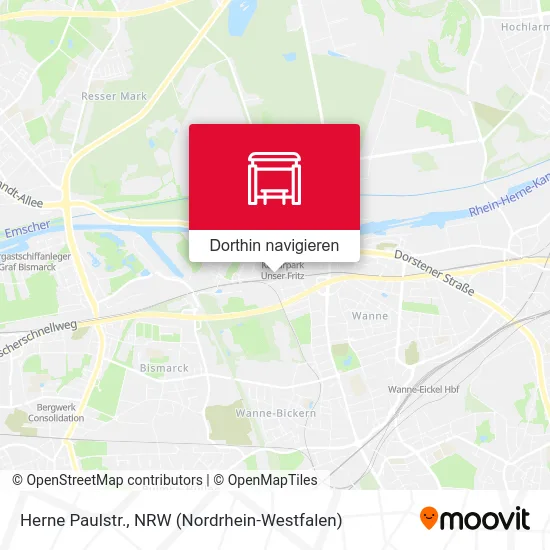 Herne Paulstr. Karte