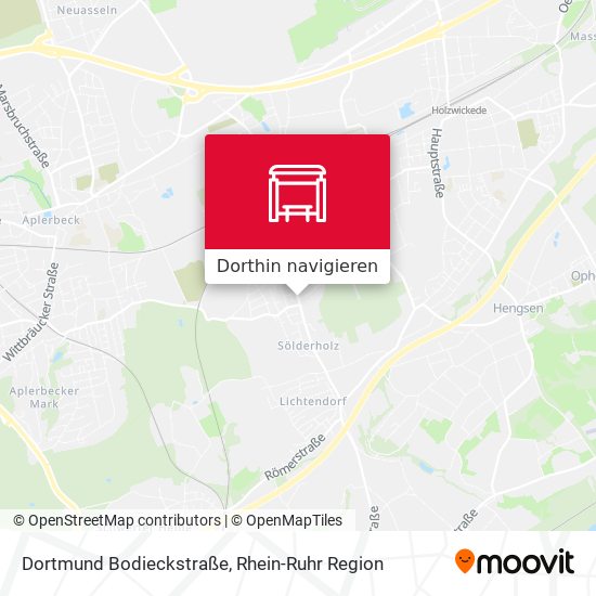 Dortmund Bodieckstraße Karte