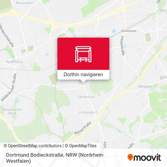 Dortmund Bodieckstraße Karte