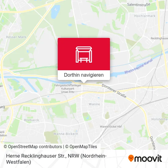 Herne Recklinghauser Str. Karte