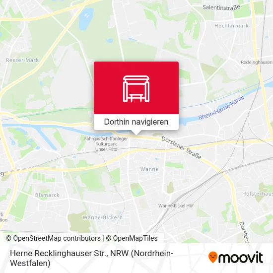 Herne Recklinghauser Str. Karte