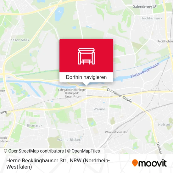 Herne Recklinghauser Str. Karte