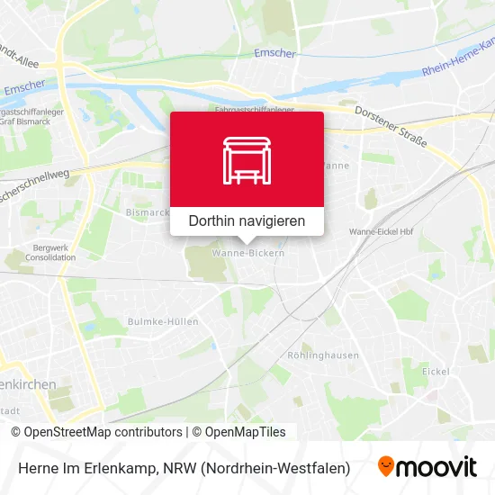 Herne Im Erlenkamp Karte