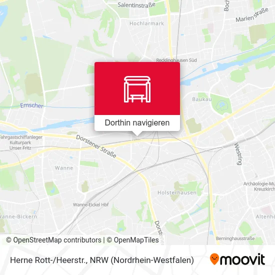 Herne Rott-/Heerstr. Karte