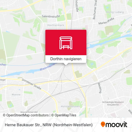 Herne Baukauer Str. Karte