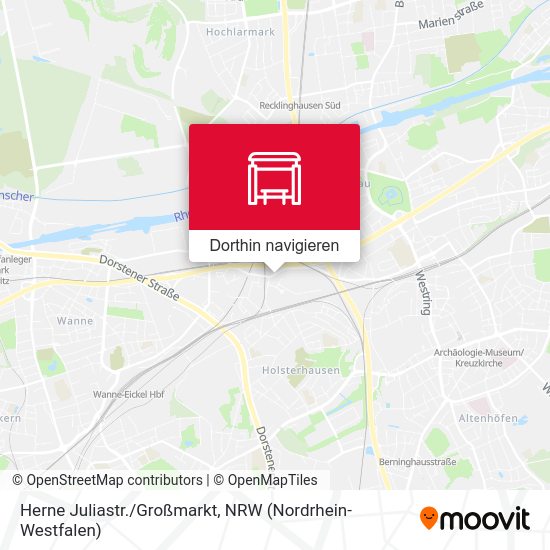 Herne Juliastr./Großmarkt Karte