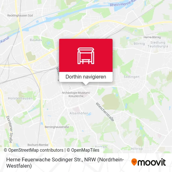 Herne Feuerwache Sodinger Str. Karte