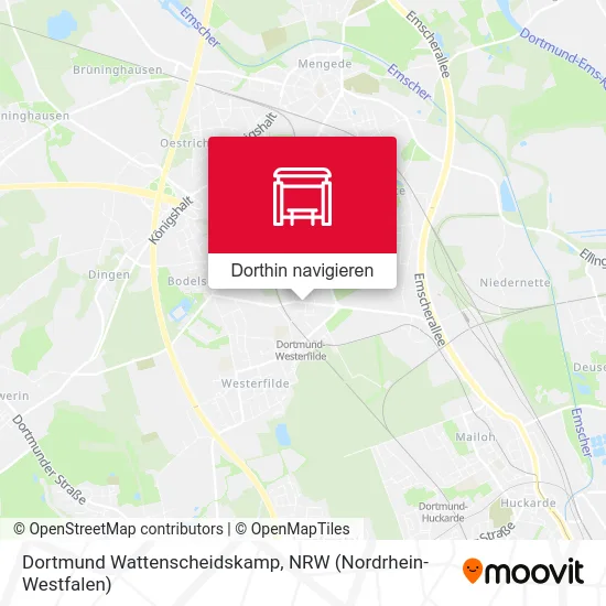 Dortmund Wattenscheidskamp Karte