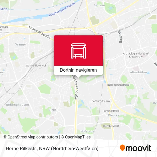 Herne Rilkestr. Karte