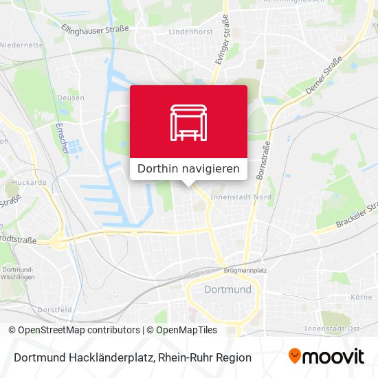 Dortmund Hackländerplatz Karte